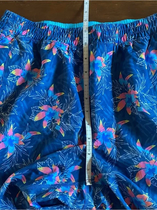 Birddogs Men’s Blue & Pink Floral Lined Gym Shorts 7” Athletic Pockets Sz LARGE - Picture 15 of 16